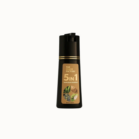 5 IN 1 HAIR COLOR SHAMPOO WITH KERATIN, OLIVE OIL & VITAMIN