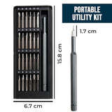 Open image in full screen 24‑in‑1 Compact Screwdriver Kit