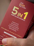 5 IN 1 HAIR COLOR SHAMPOO WITH KERATIN, OLIVE OIL & VITAMIN