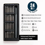 Open image in full screen 24‑in‑1 Compact Screwdriver Kit