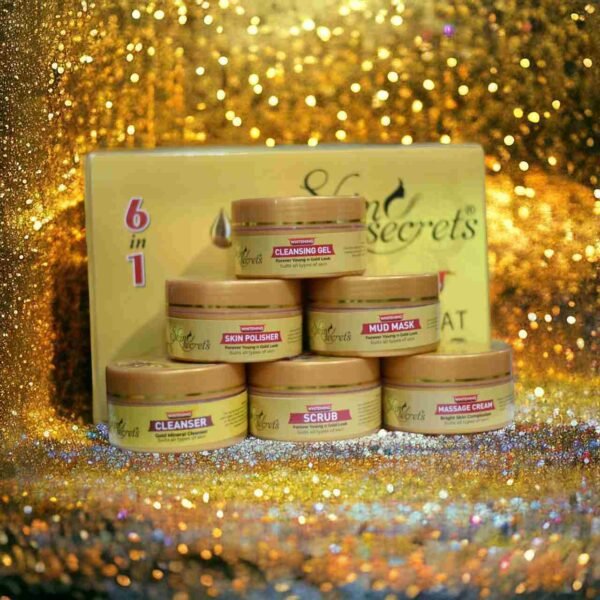 Skin Secrets Gold Facial Kit 6-in-1 (150gm) – Glow & Radiance